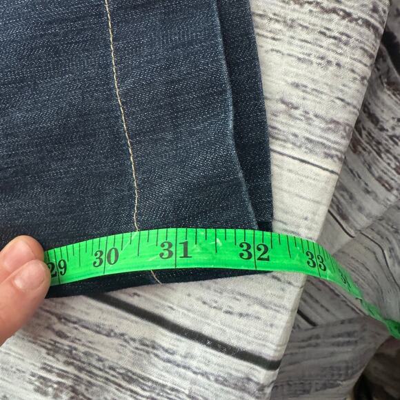 Boston Proper Flare Jeans Size 14 / Dark Wash Stretch Bootcut Pants - Picture 6 of 6